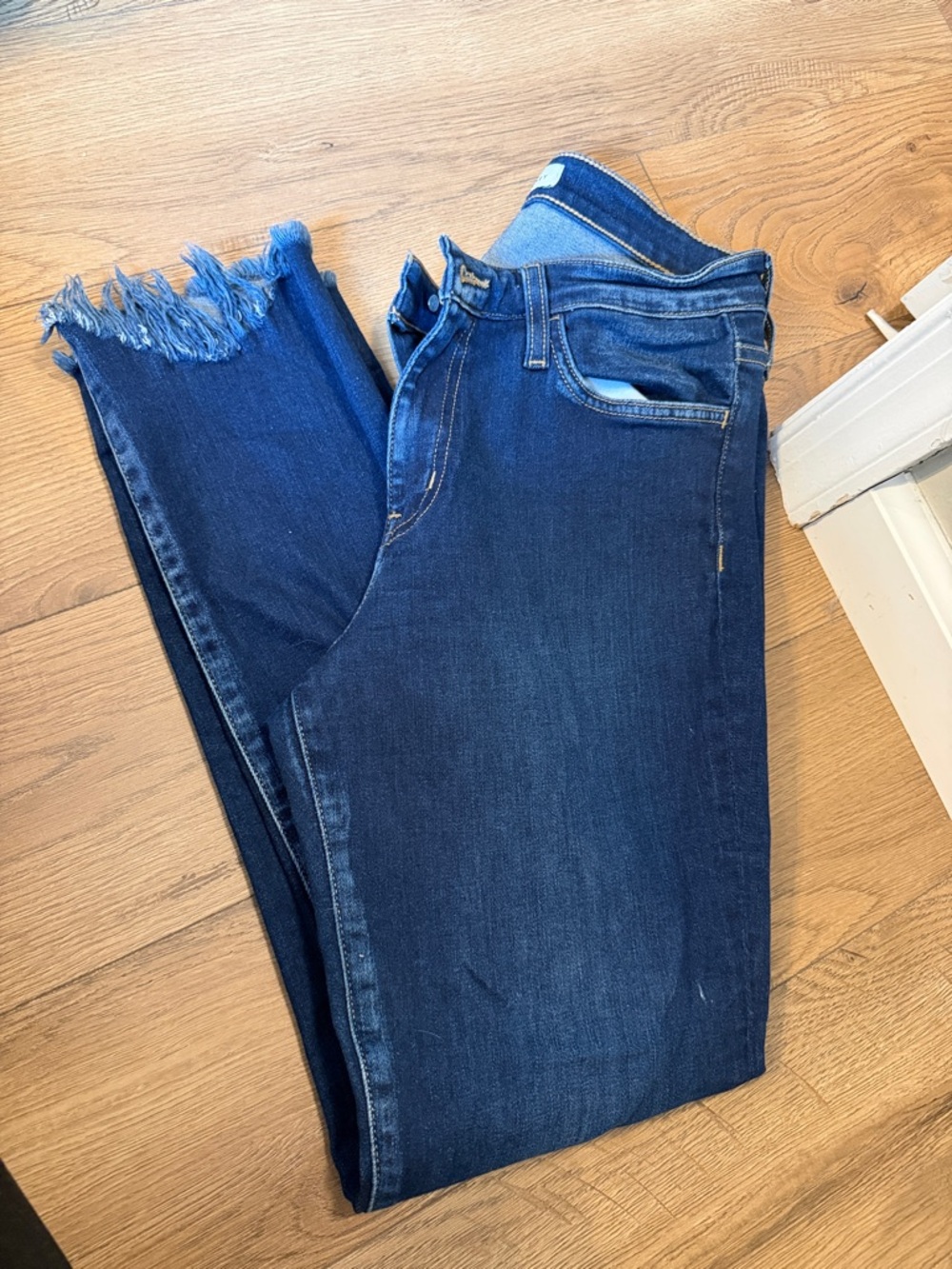 Flying Monkey Dark Blue Denim Jeans with Contrast Stitching